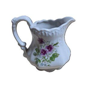Small Creamer Pitcher Violet Pattern